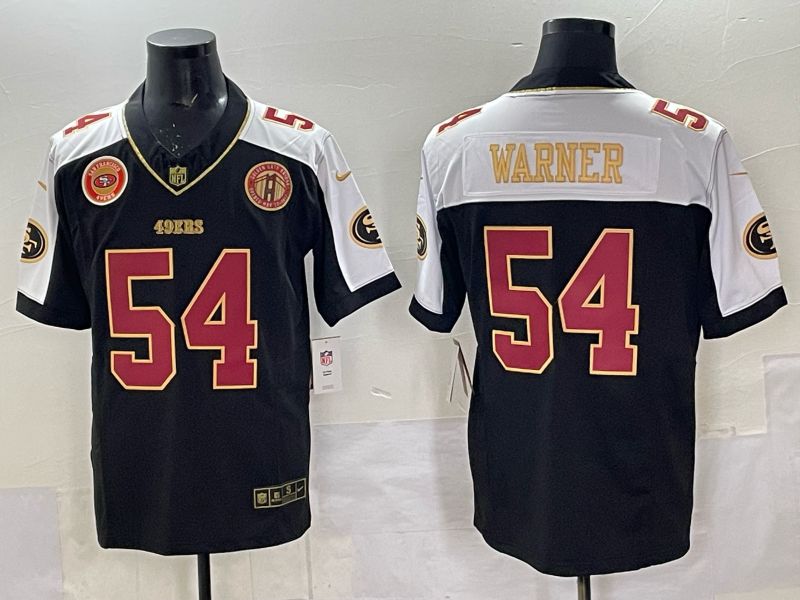 Men 2025 Nike San Francisco 49ers #54 Warner Black Limited NFL Jersey style 0068->san francisco 49ers->NFL Jersey